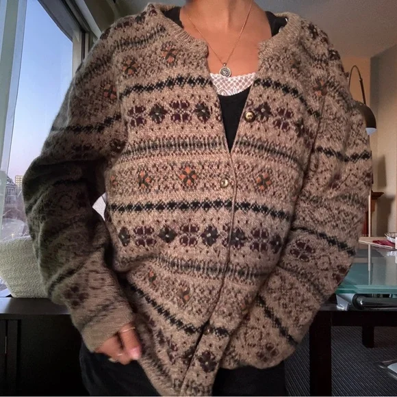 patterned wool sweater - Picture 2 of 5